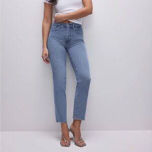 Good American Good Legs Straight Jeans Size 10
